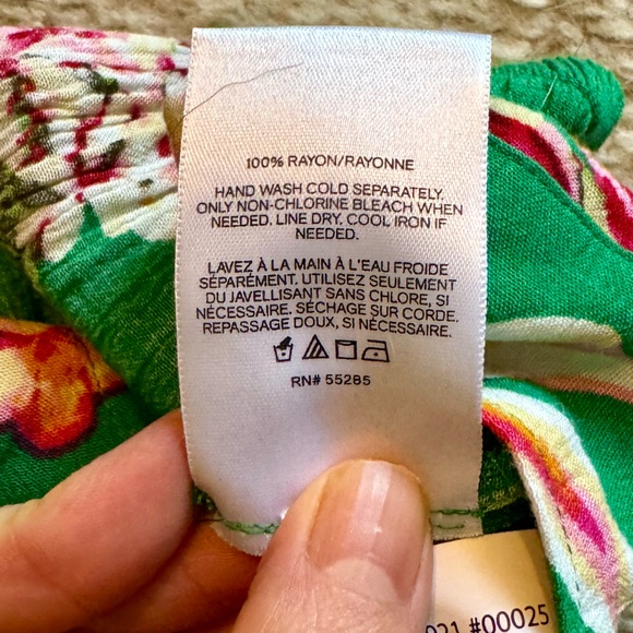 Express Tropical Floral Buttoned Midi Skirt NWOT - Picture 6 of 8